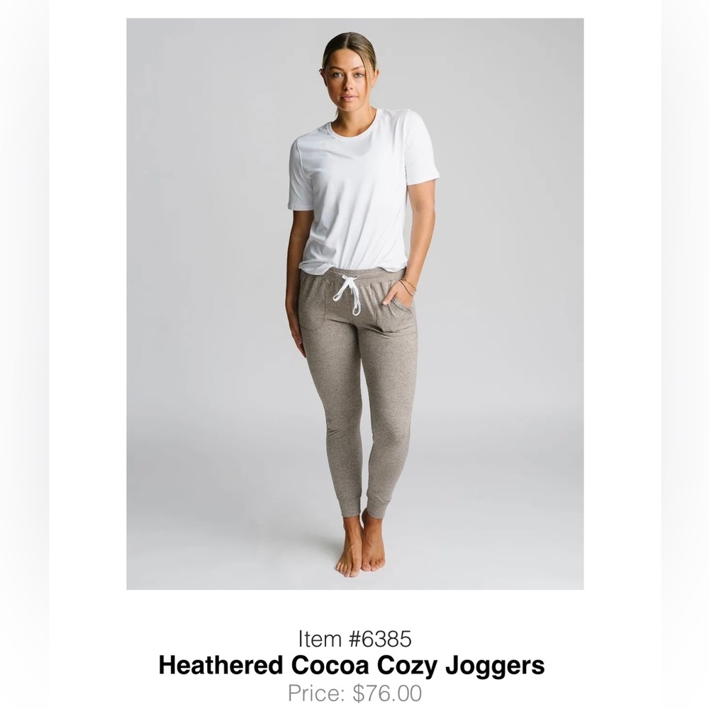 *NWT* Heathered Cocoa Cozy Jogger, Size XL